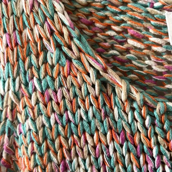 For The REPUBLIC Women’s Multicolor Handmade Knitted Cropped Tank Top Size US M - Picture 7 of 16